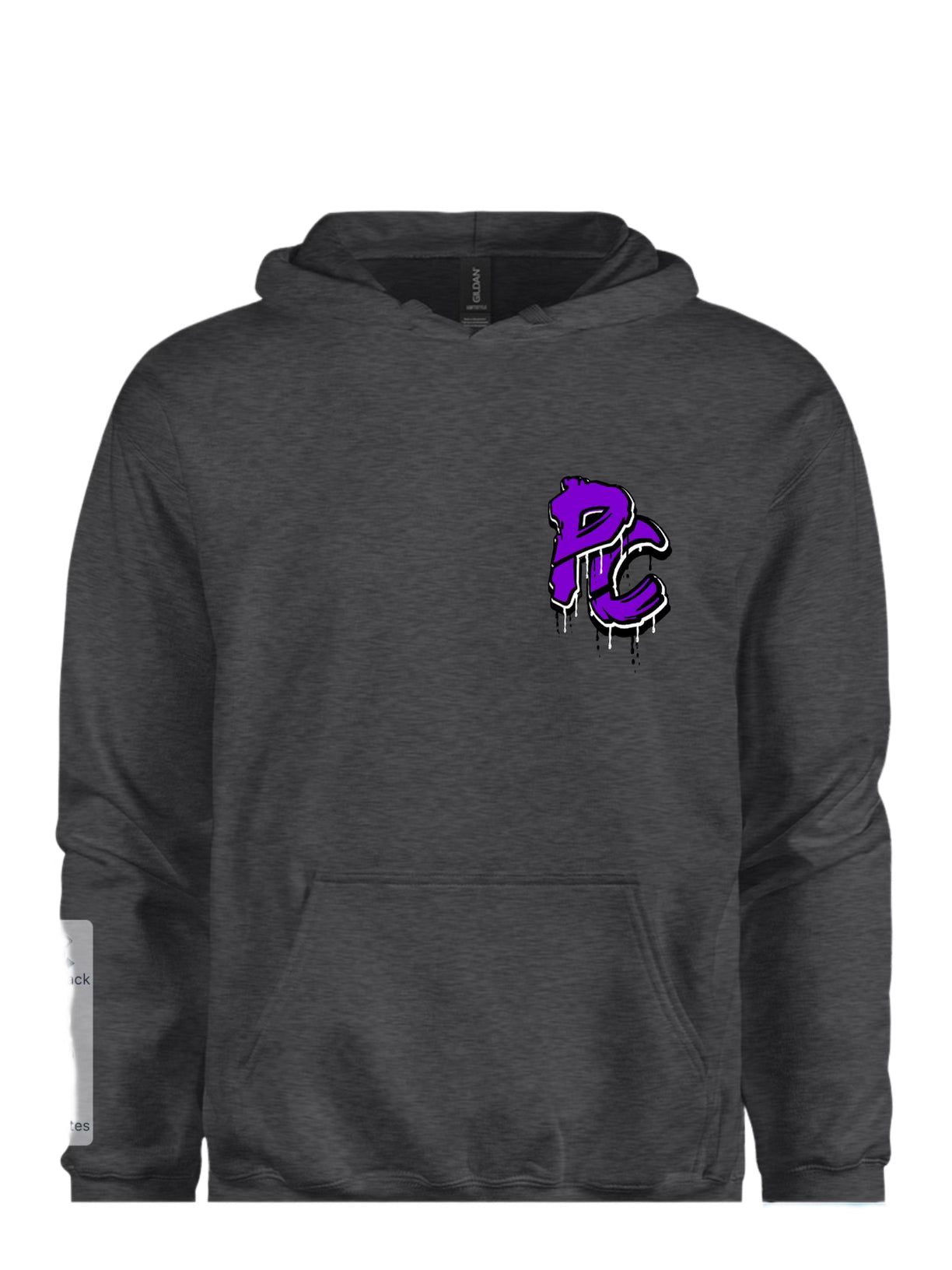 Grey/purple PC hoodie – panhandle customz